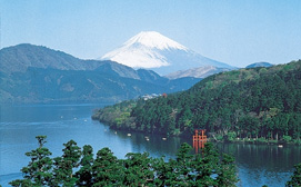 Ashi Gölü ve Fuji Dağı