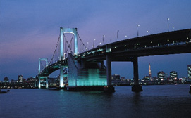 Rainbow Bridge (Gökkuşağı Köprüsü), Odaiba